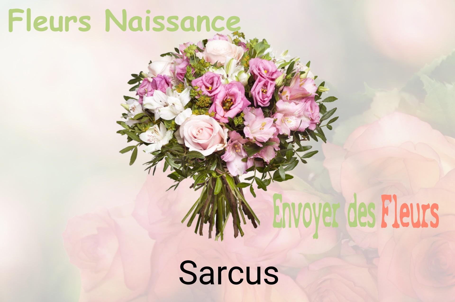 Bouquet de fleurs de naissance livré à Sarcus